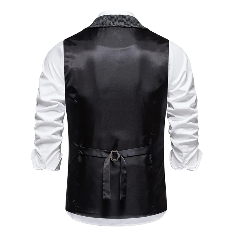 Gilet Homme Vintage en Tweed - Chaîne et Revers - Image 6