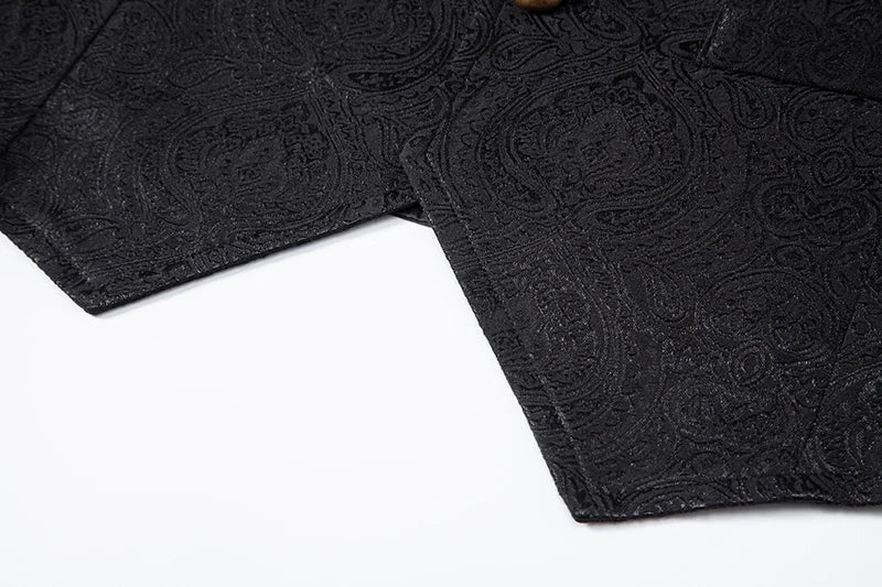 Gilet Jacquard Homme - Style Dandy Victorien - Image 15