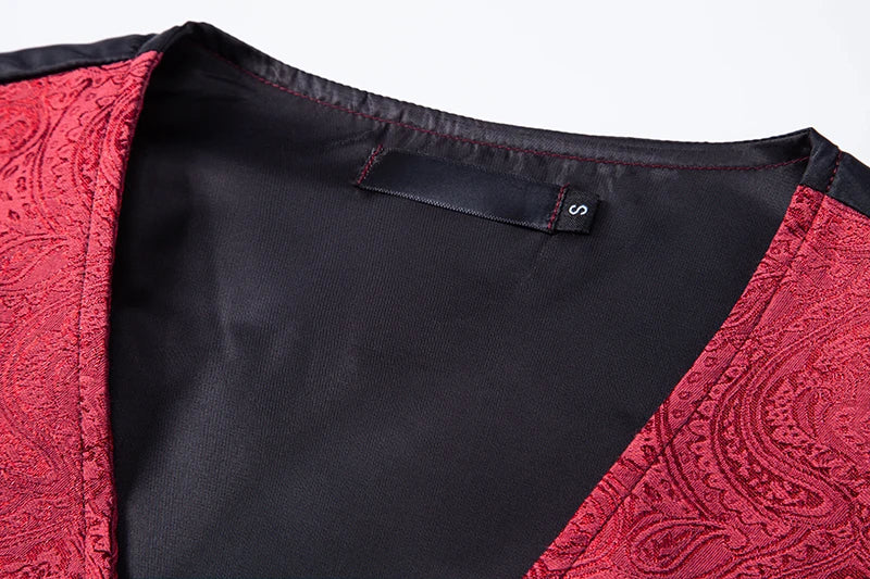 Gilet Jacquard Homme - Style Dandy Victorien - Image 17