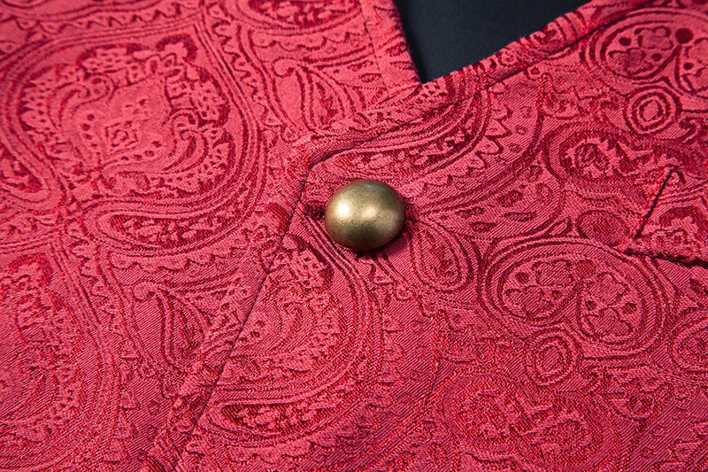 Gilet Jacquard Homme - Style Dandy Victorien - Image 19