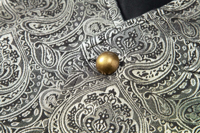 Gilet Jacquard Homme - Style Dandy Victorien - Image 27