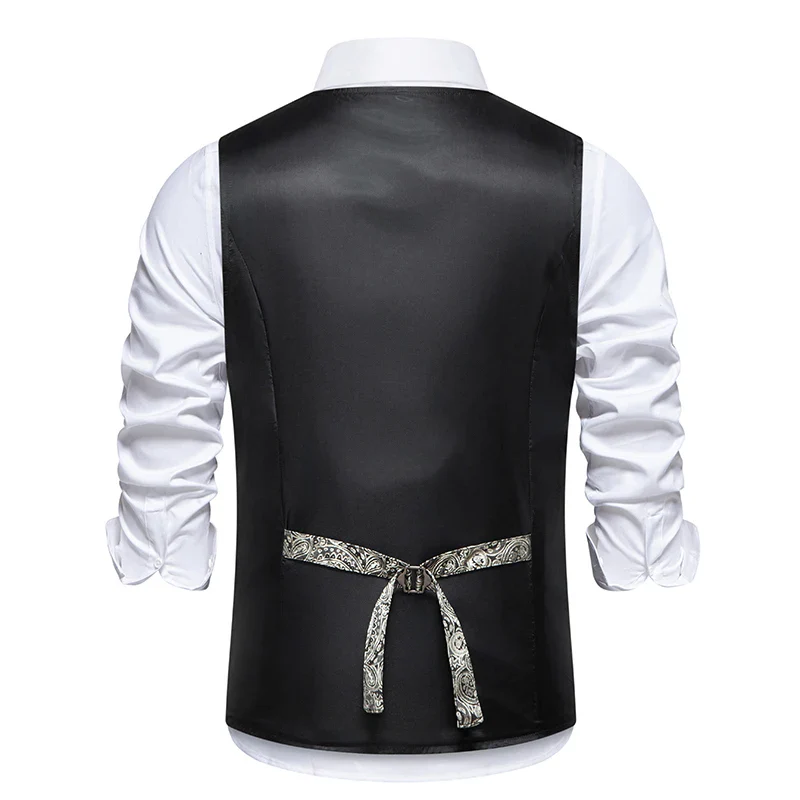 Gilet Jacquard Homme - Style Dandy Victorien - Image 3
