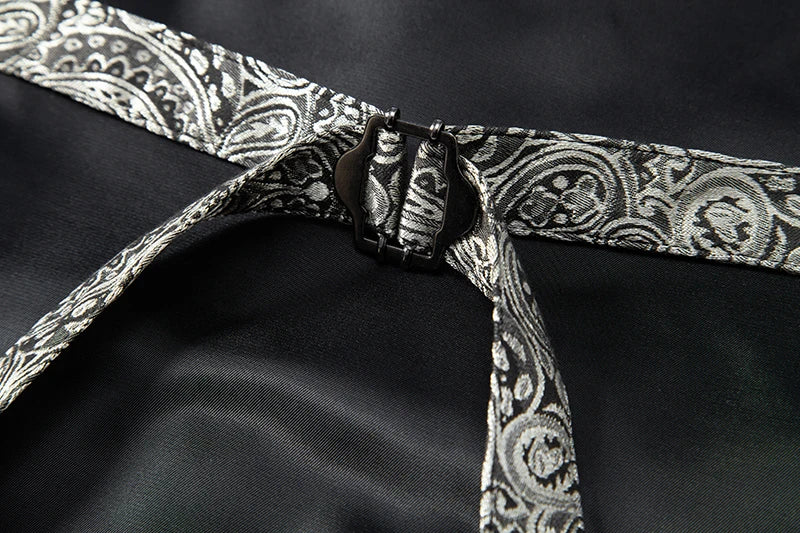 Gilet Jacquard Homme - Style Dandy Victorien - Image 30