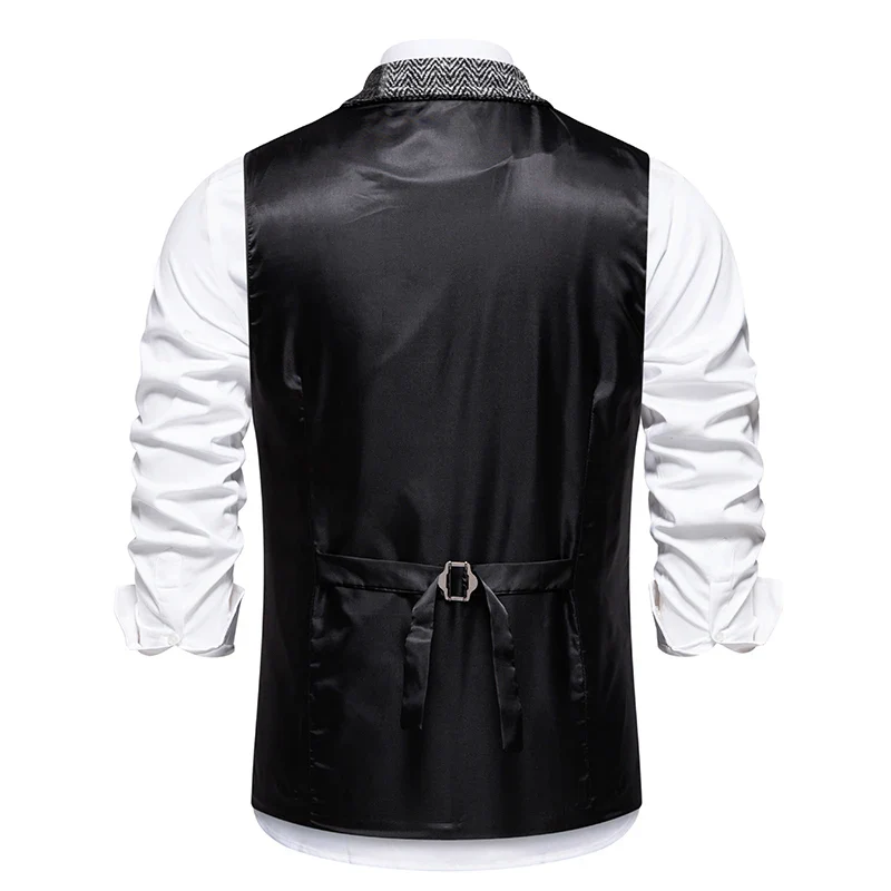 Gilet Patchwork Homme - Tweed Vintage - Image 10