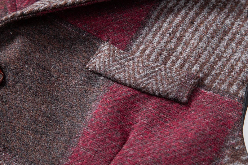 Gilet Patchwork Homme - Tweed Vintage - Image 23