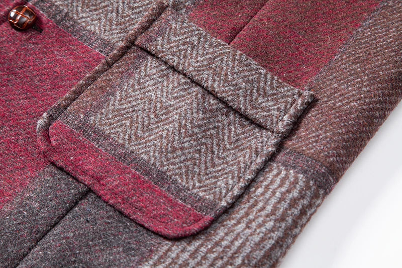 Gilet Patchwork Homme - Tweed Vintage - Image 24