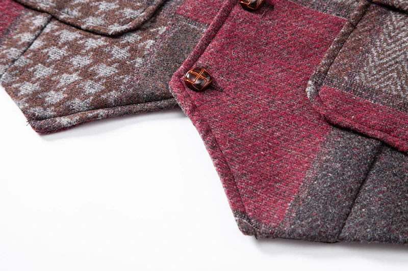 Gilet Patchwork Homme - Tweed Vintage - Image 26