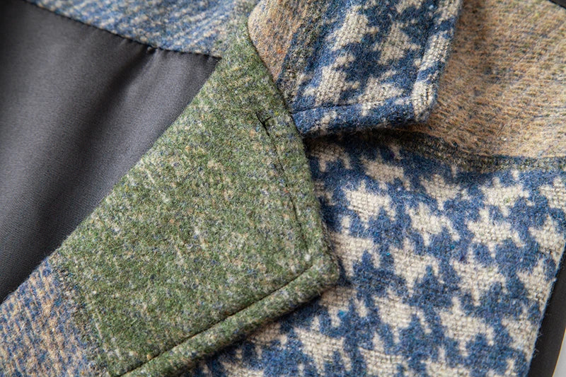 Gilet Patchwork Homme - Tweed Vintage - Image 31