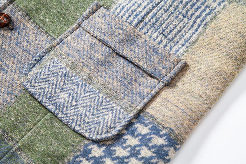 Gilet Patchwork Homme - Tweed Vintage - Image 33