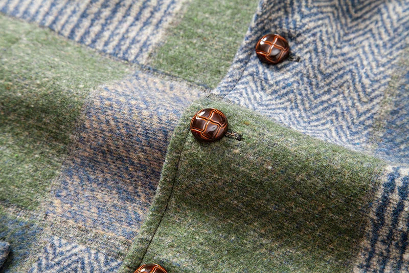 Gilet Patchwork Homme - Tweed Vintage - Image 35
