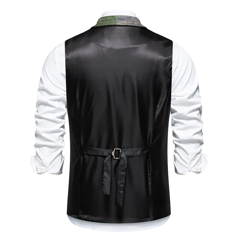 Gilet Patchwork Homme - Tweed Vintage - Image 4