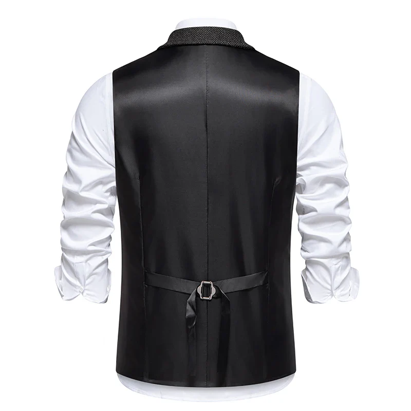 Gilet Tweed Homme Vintage - Revers et Poches - Image 10