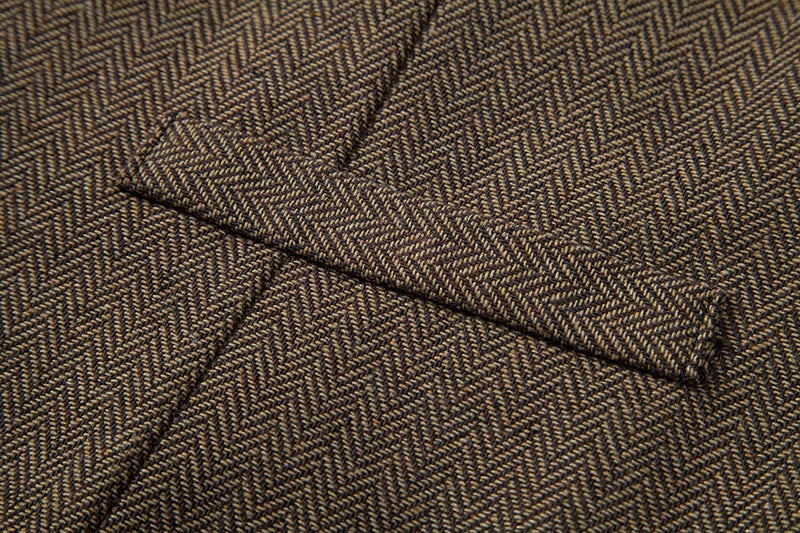 Gilet Tweed Homme Vintage - Revers et Poches - Image 24