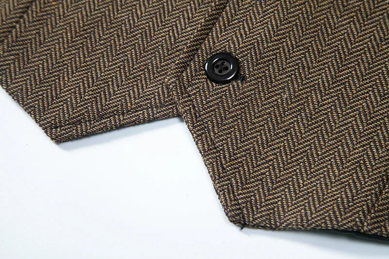 Gilet Tweed Homme Vintage - Revers et Poches - Image 26