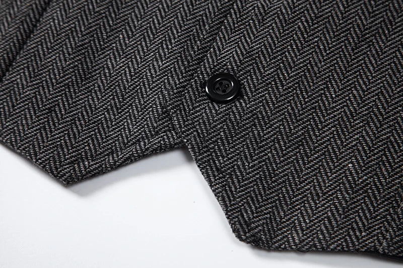 Gilet Tweed Homme Vintage - Revers et Poches - Image 33