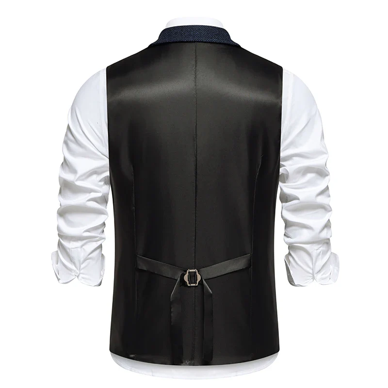 Gilet Tweed Homme Vintage - Revers et Poches - Image 8