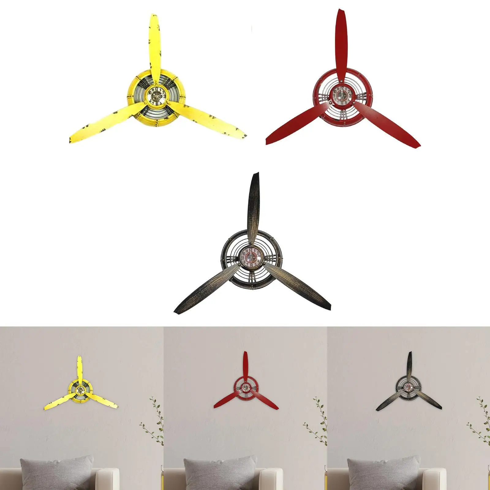 Horloge Murale Hélice Avion — Lindberg - Image 4