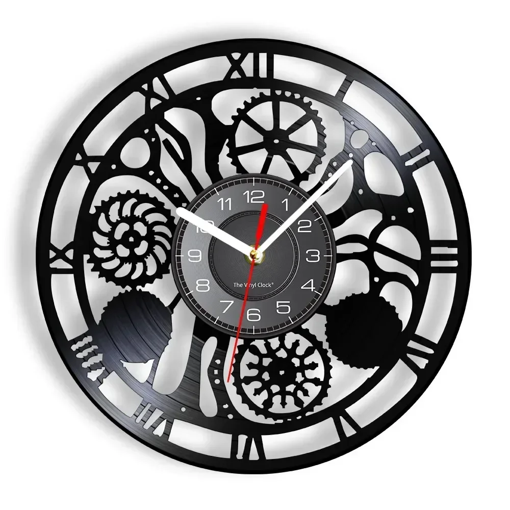 Horloge Vinyle Noire Steampunk - Image 13