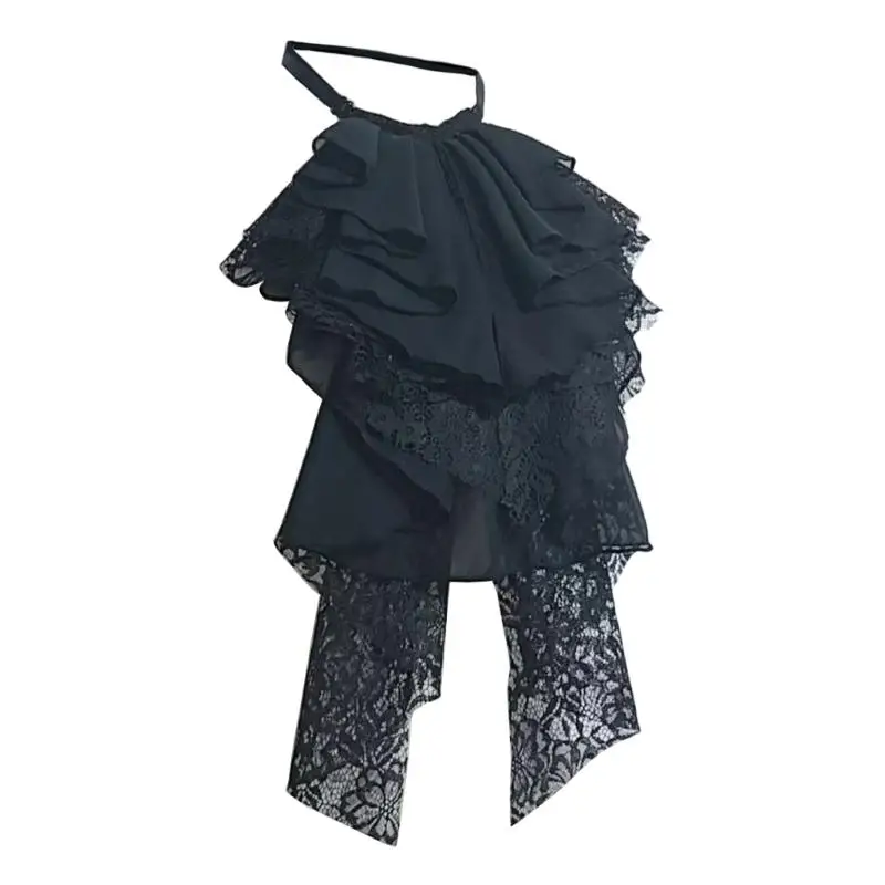 Jabot Dentelle Femme - Col Gothique Noir ou Blanc - Image 10