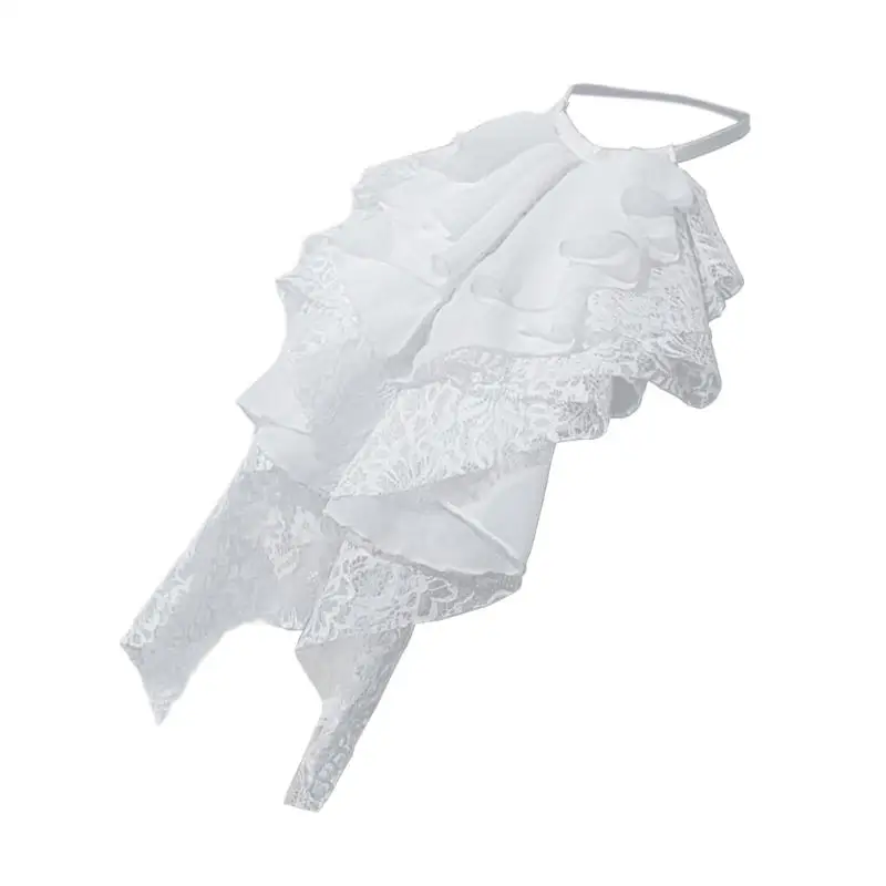 Jabot Dentelle Femme - Col Gothique Noir ou Blanc - Image 3