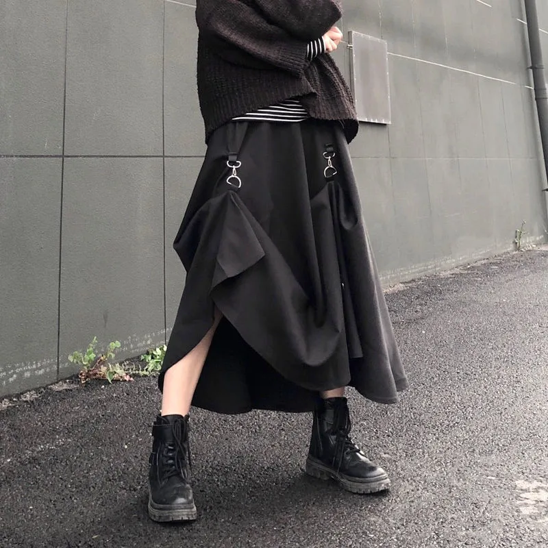 Jupe Gothique Harajuku Taille Haute - Image 5