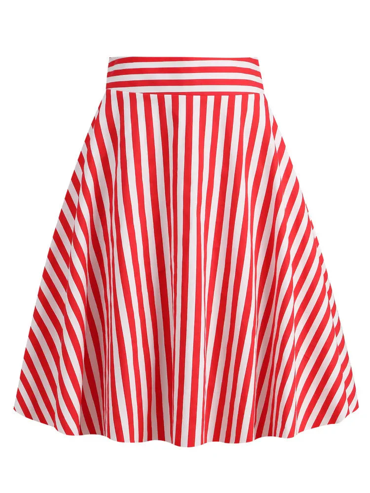 Jupe Steampunk — White Stripes - Image 3
