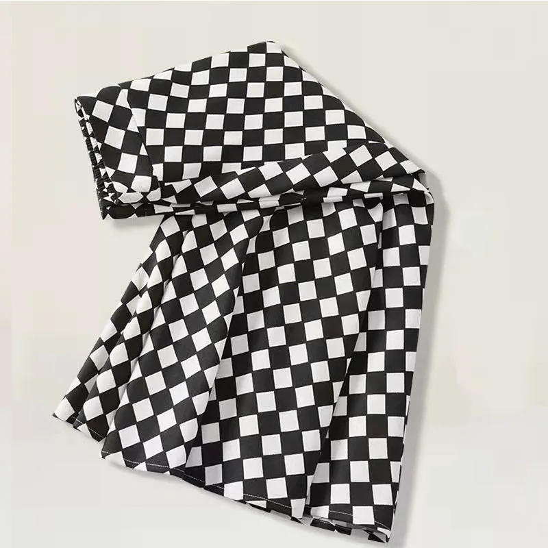 Jupe Noire et Blanche à Carreaux — Style Vichy - Image 2