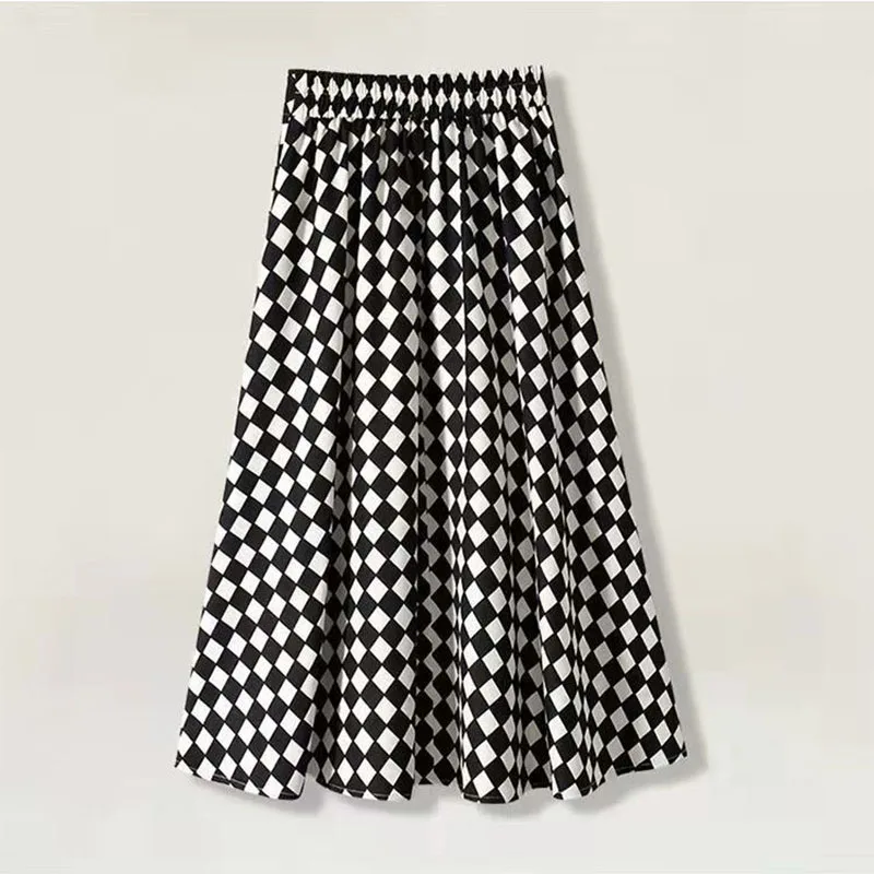 Jupe Noire et Blanche à Carreaux — Style Vichy - Image 3