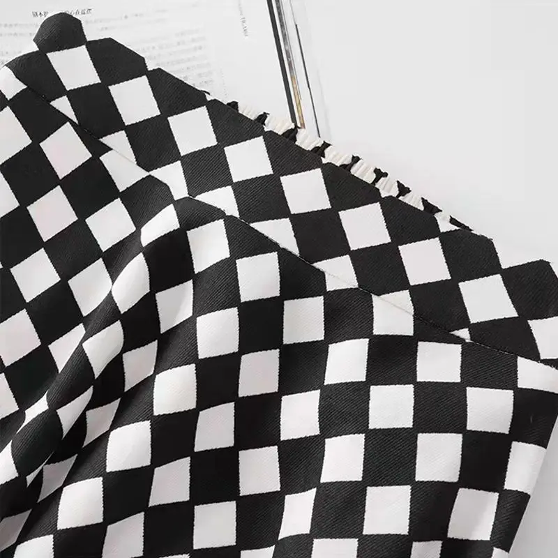 Jupe Noire et Blanche à Carreaux — Style Vichy - Image 4