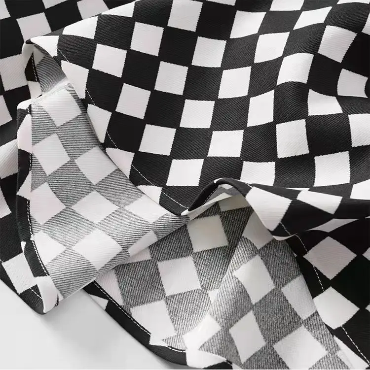 Jupe Noire et Blanche à Carreaux — Style Vichy - Image 6