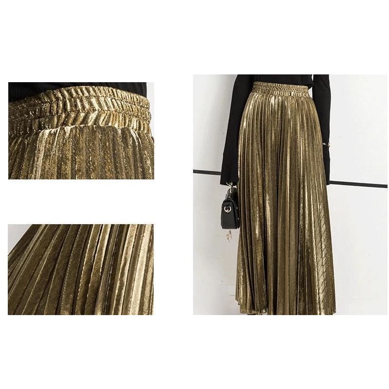 Jupe Plissée Dorée — Golden Lady - Image 6