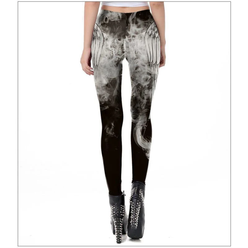 Legging Gris Femme — Ange Steampunk - Image 3