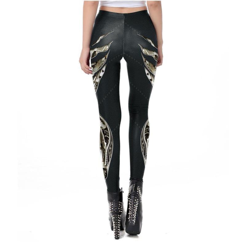 Legging Noir Steampunk - Image 3