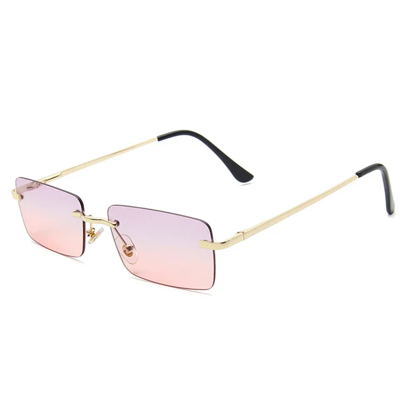 Lunettes Rectangulaires Femme sans Monture - Image 13