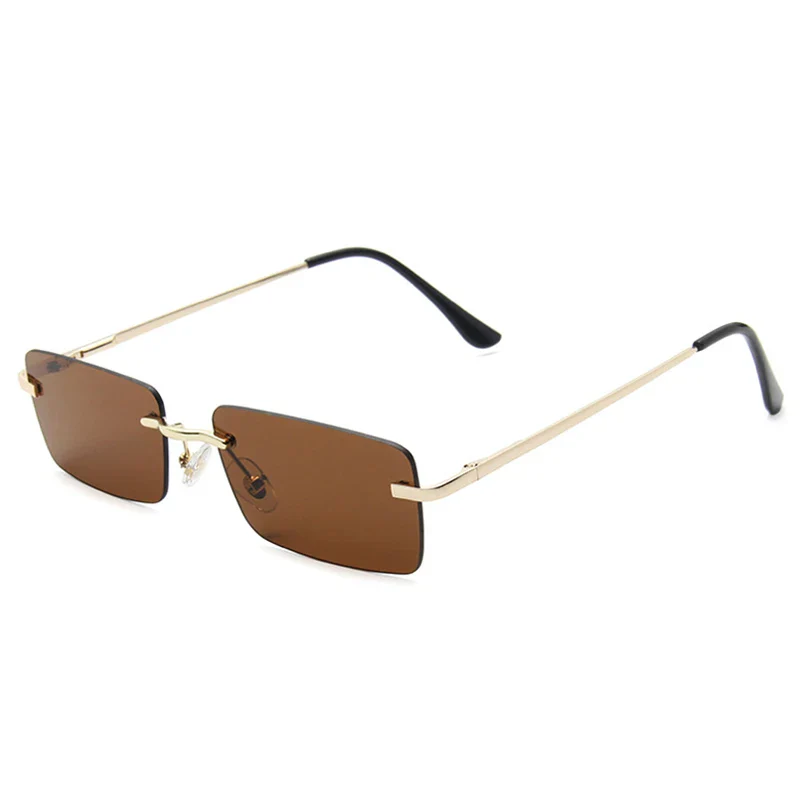 Lunettes Rectangulaires Femme sans Monture - Image 15