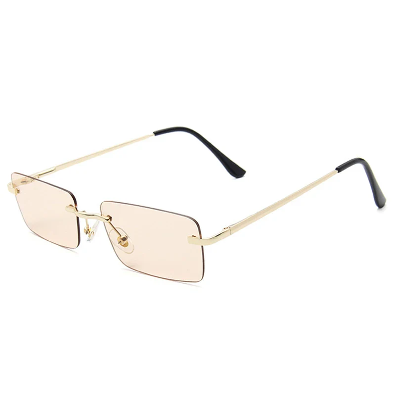 Lunettes Rectangulaires Femme sans Monture - Image 9