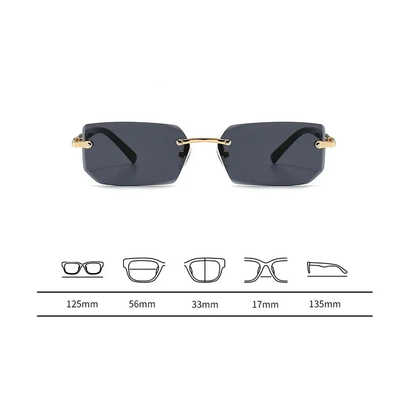 Lunettes de Soleil Sans Monture Homme - Moriarty - Image 3
