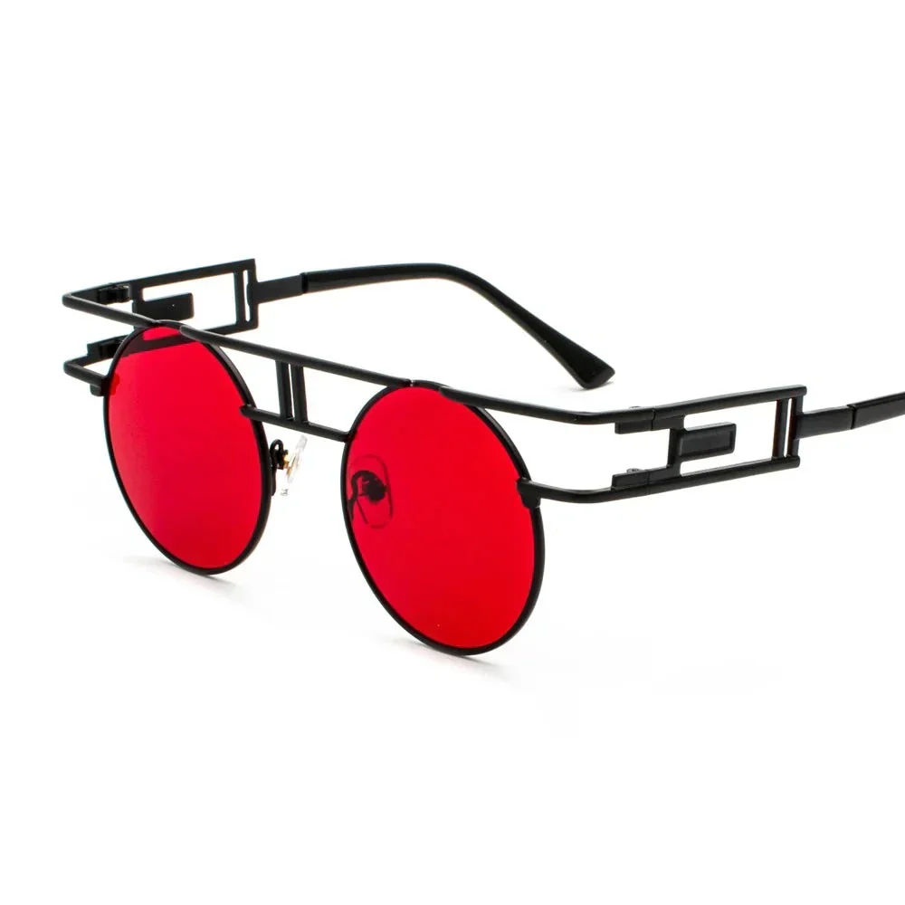 Lunettes Verres Rouges — Steampunk Style