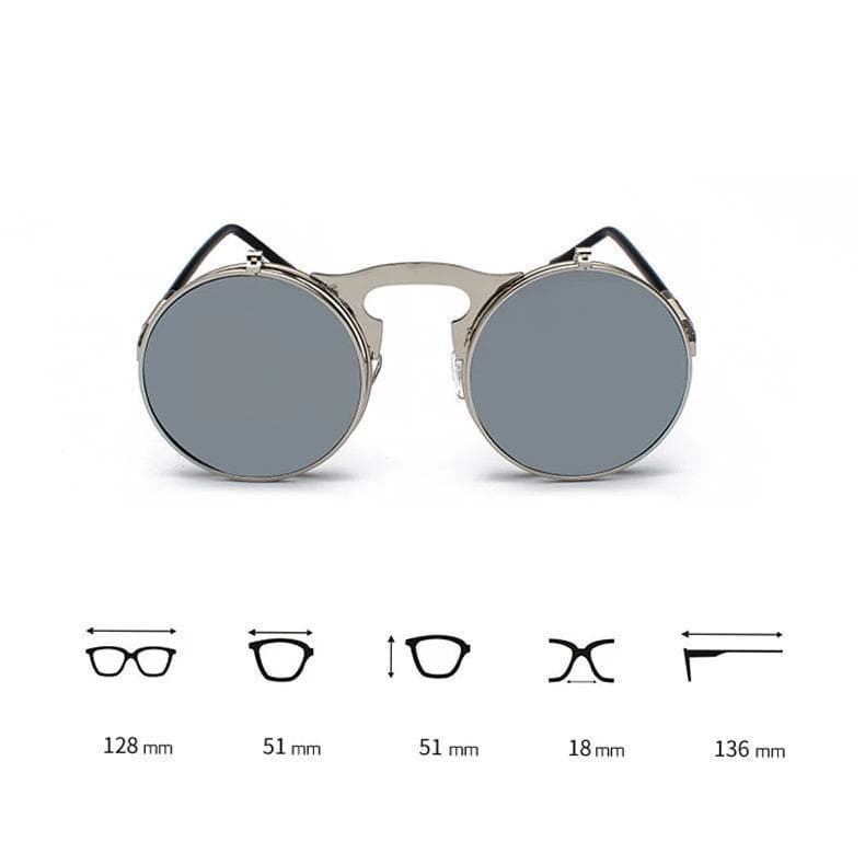 Lunettes Double Verre Rabattables - Rétro - Image 6