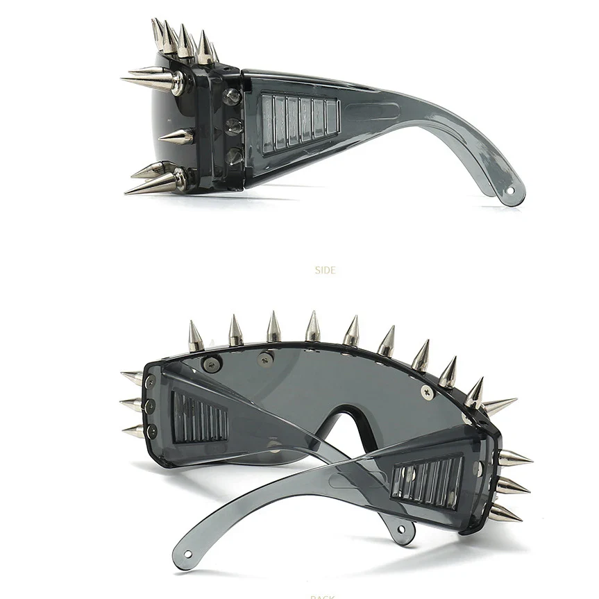 Lunettes Steam Punk — Silver Spike - Image 4