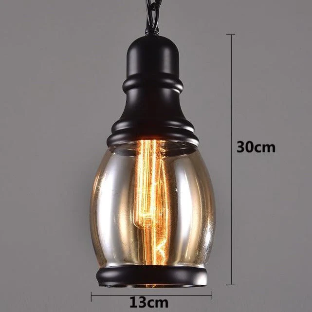 Lustre Steampunk — Verre Ambré - Image 4