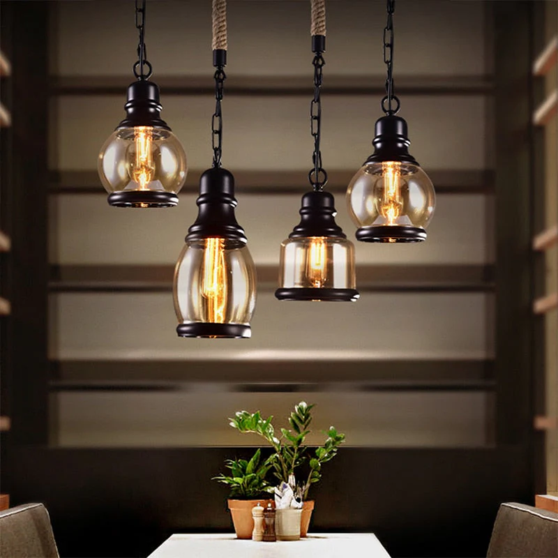 Lustre Steampunk — Verre Ambré - Image 9