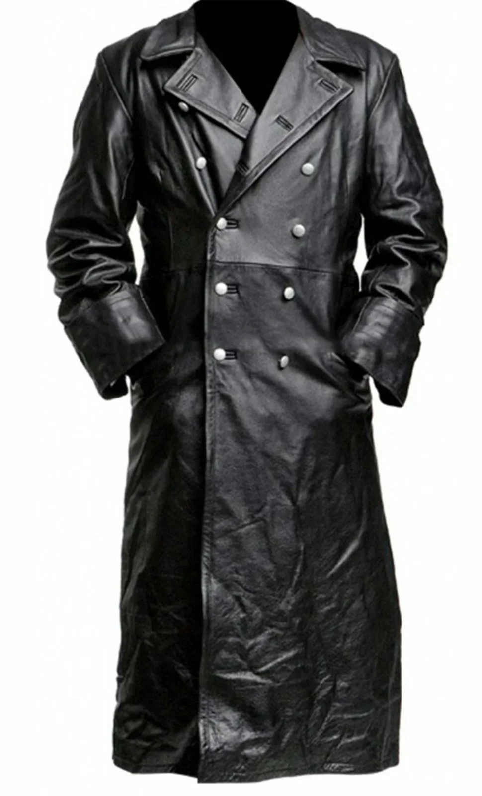 Manteau Simili Cuir Homme — officier militaire allemand - Image 5