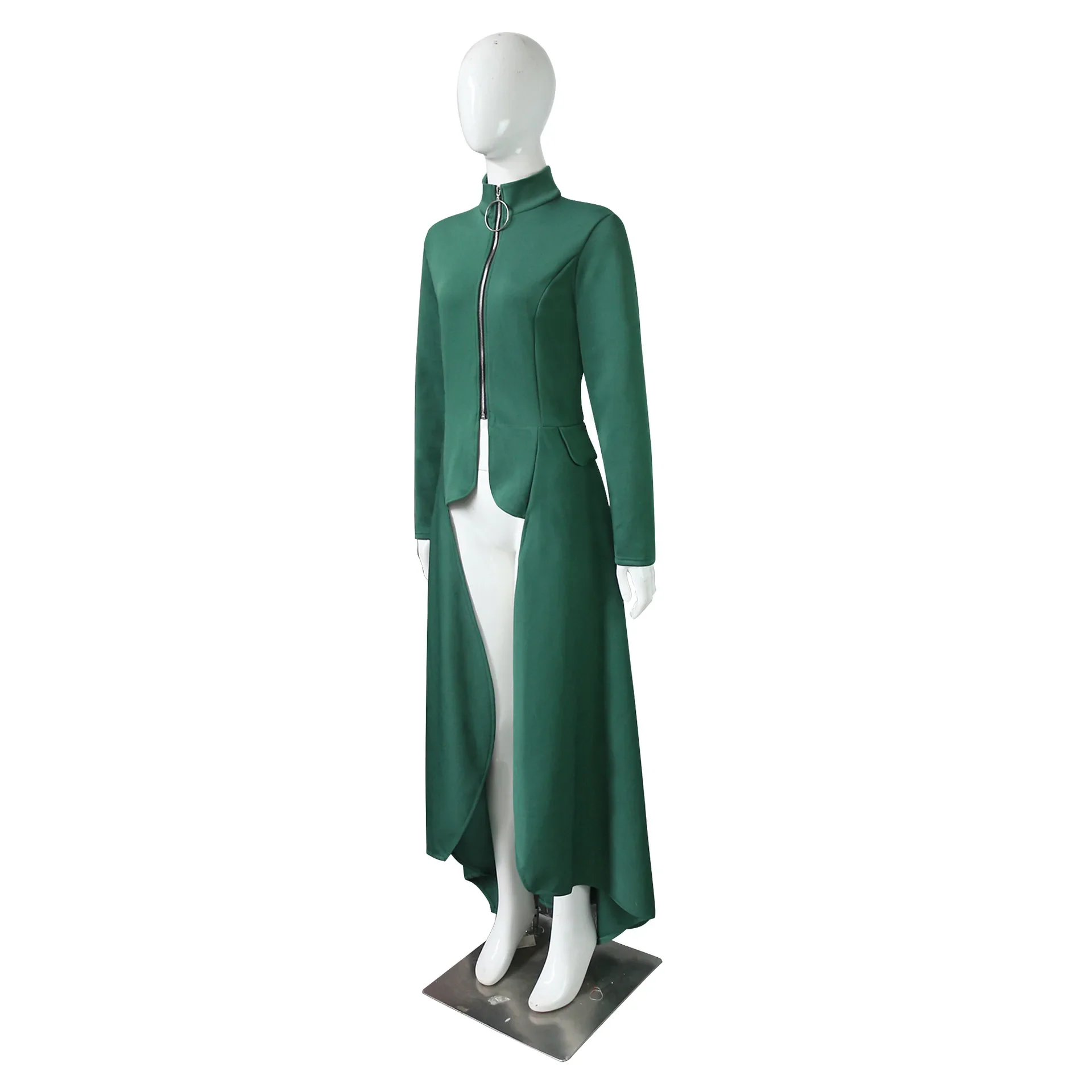 Manteau Vampire Femme - Long Gothique Asymétrique - Image 11