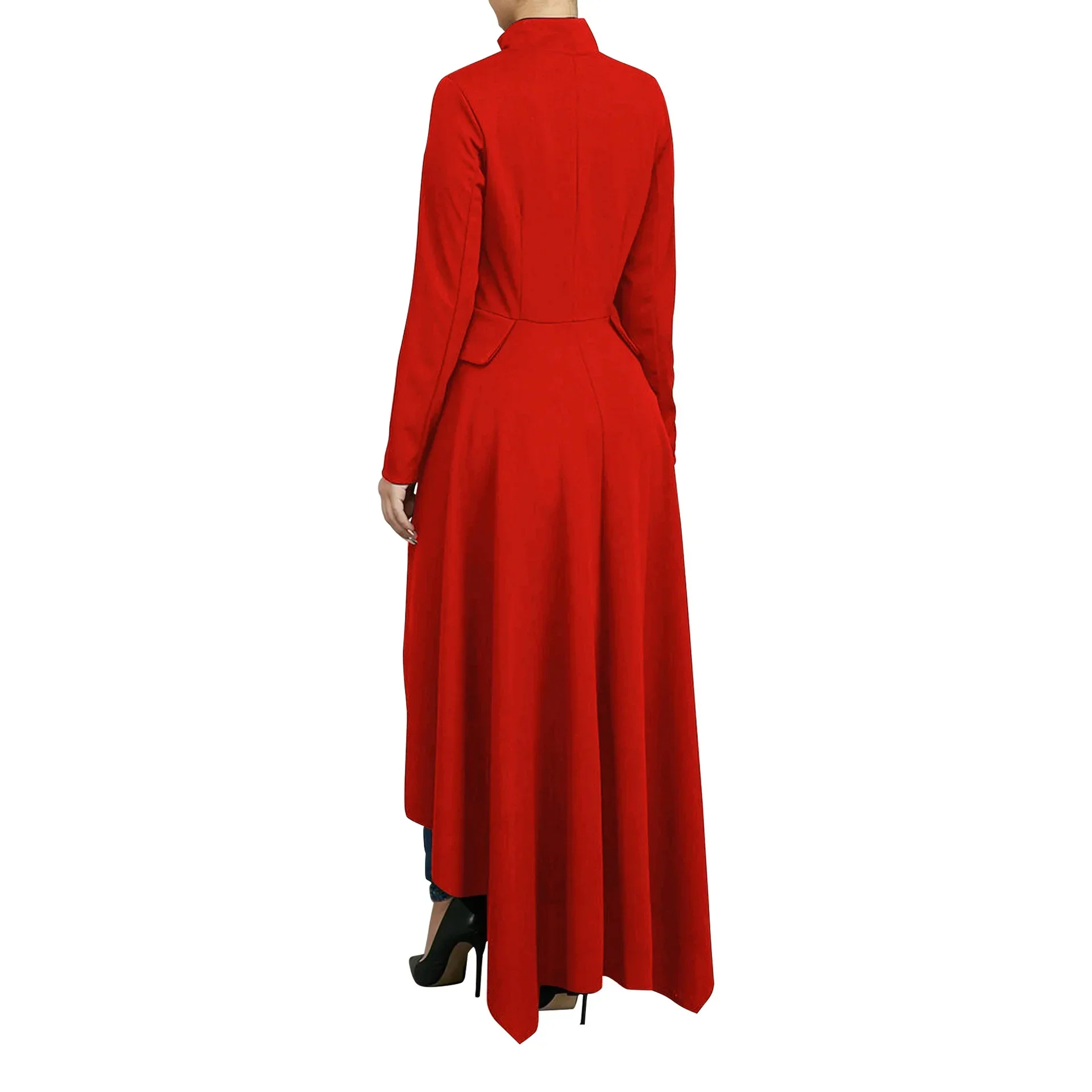 Manteau Vampire Femme - Long Gothique Asymétrique - Image 2