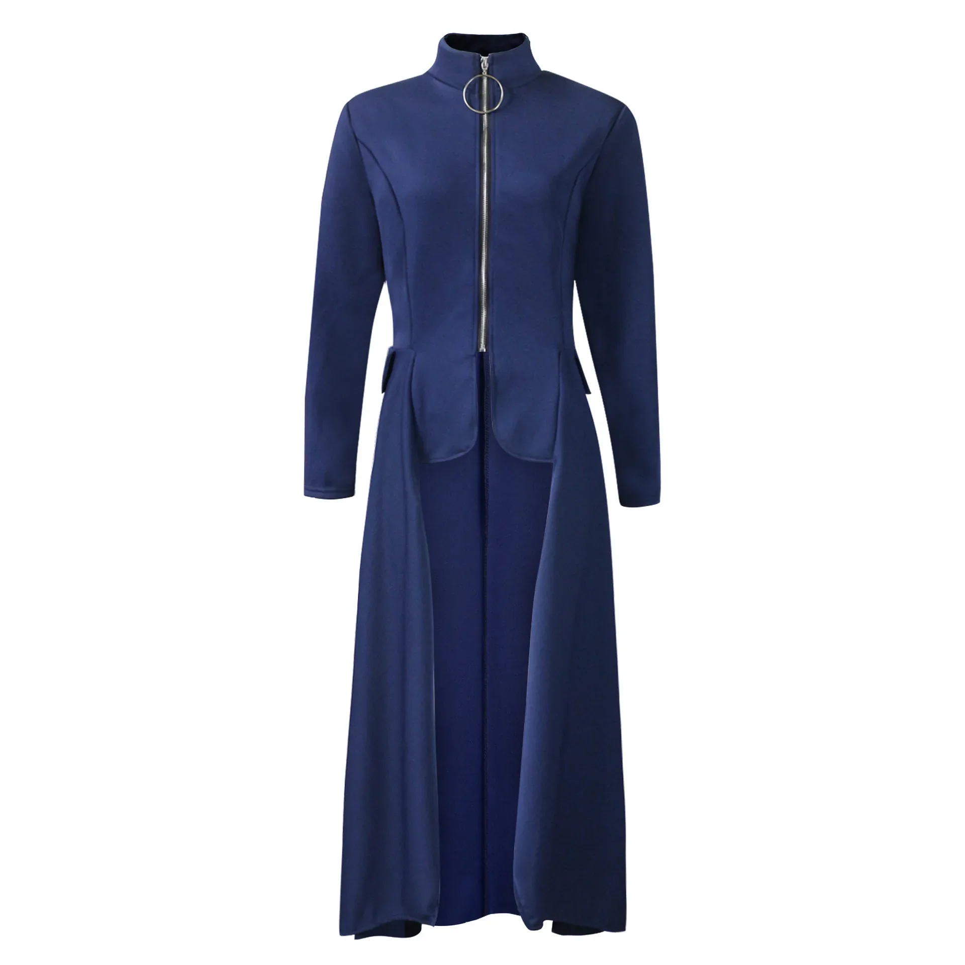 Manteau Vampire Femme - Long Gothique Asymétrique - Image 20
