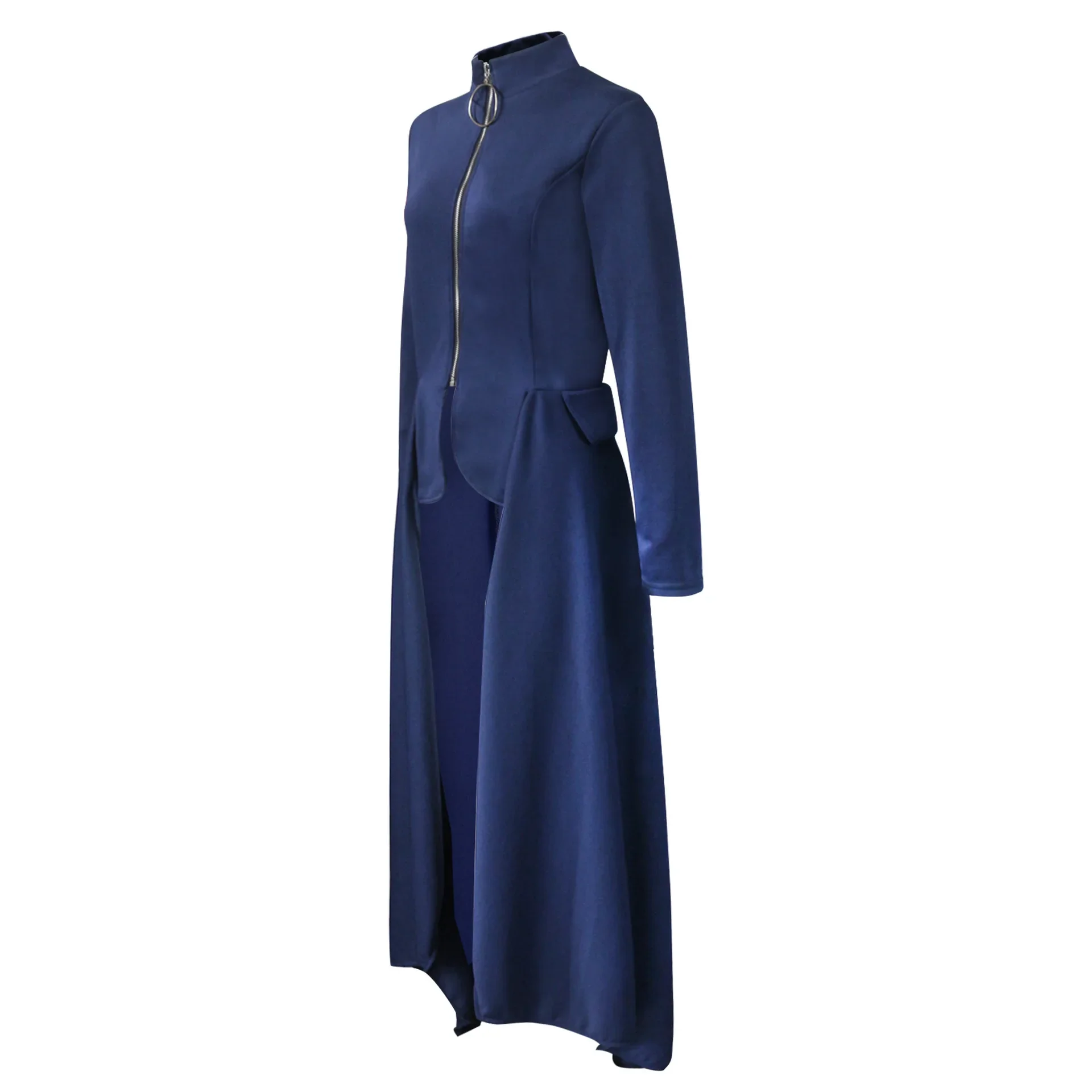 Manteau Vampire Femme - Long Gothique Asymétrique - Image 21