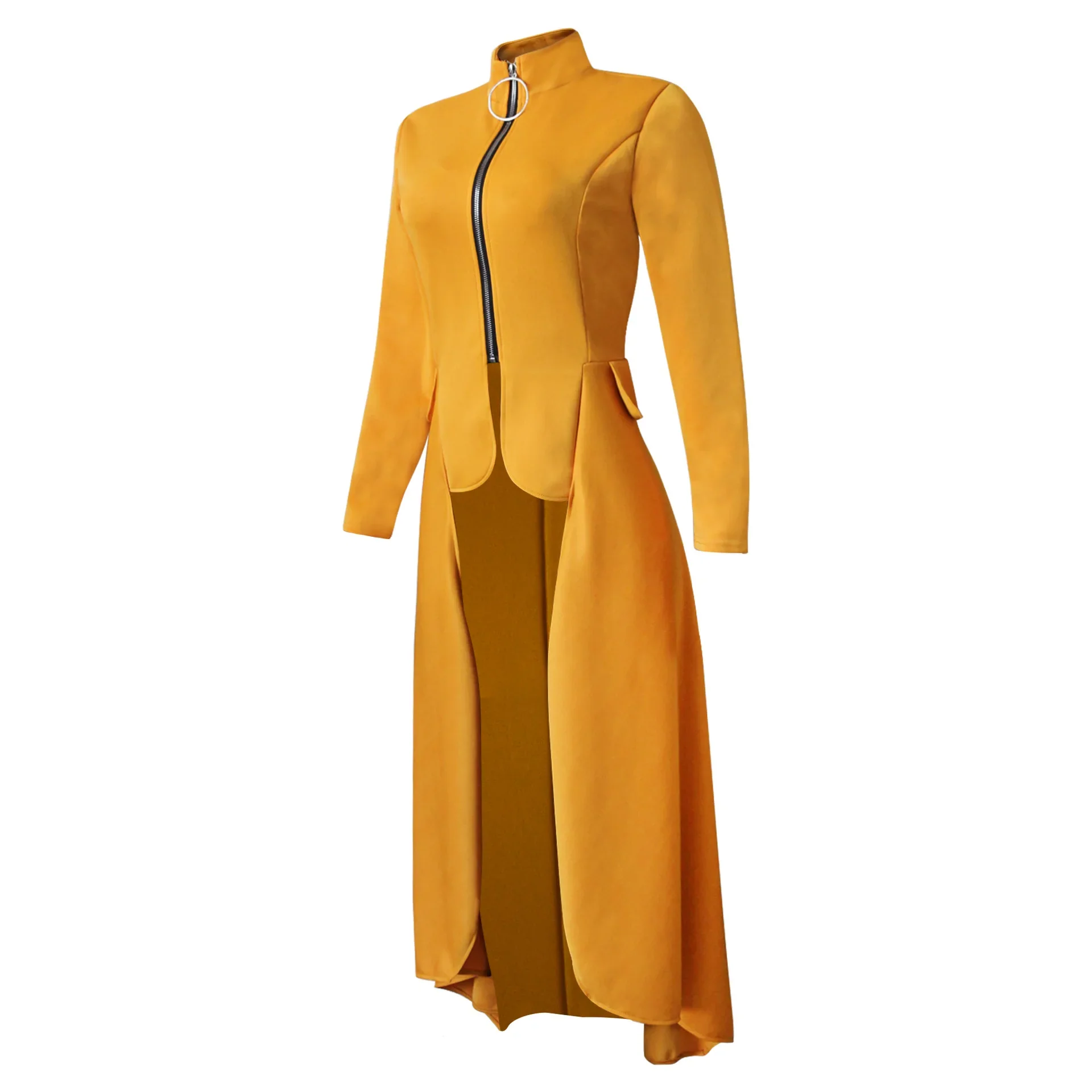Manteau Vampire Femme - Long Gothique Asymétrique - Image 24