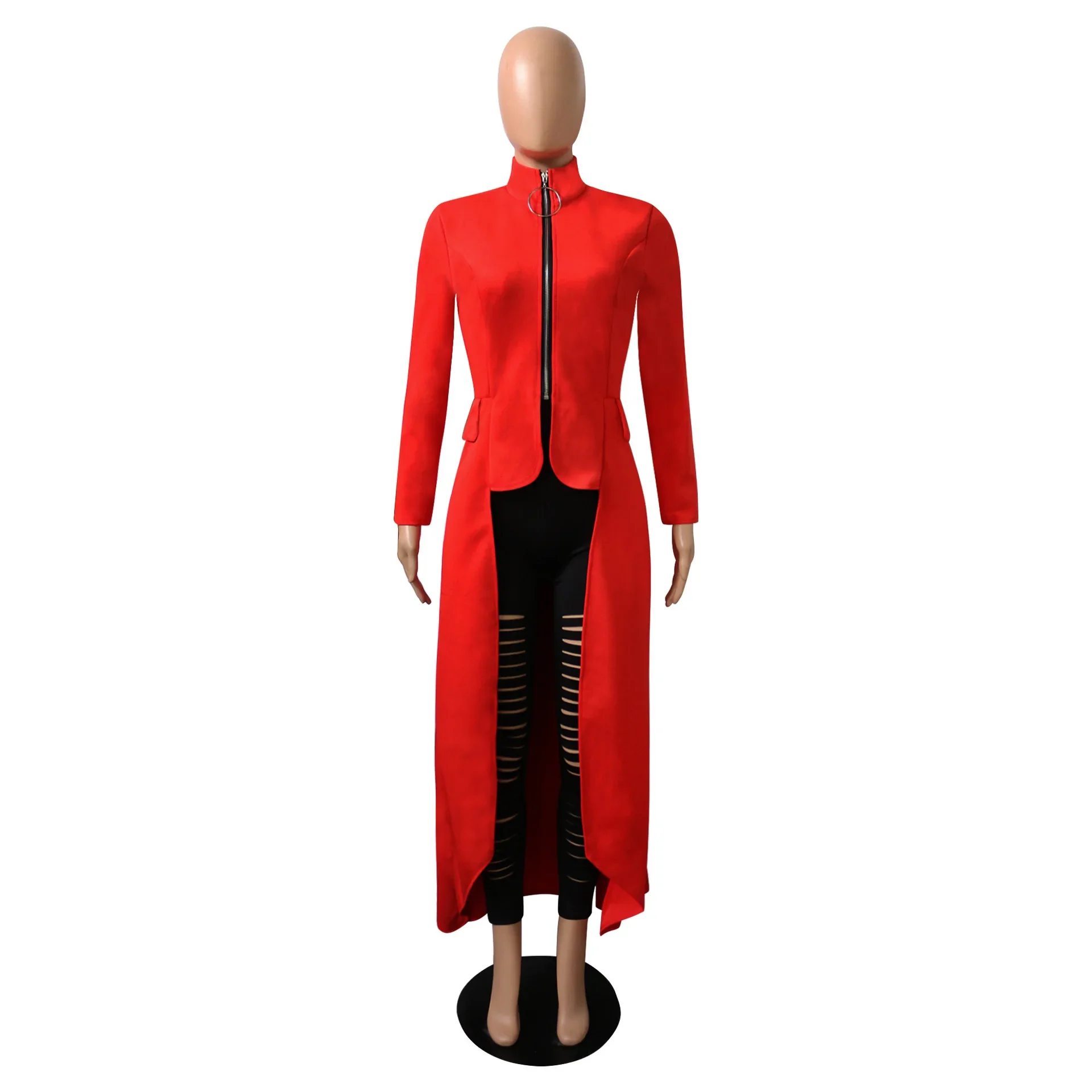 Manteau Vampire Femme - Long Gothique Asymétrique - Image 26