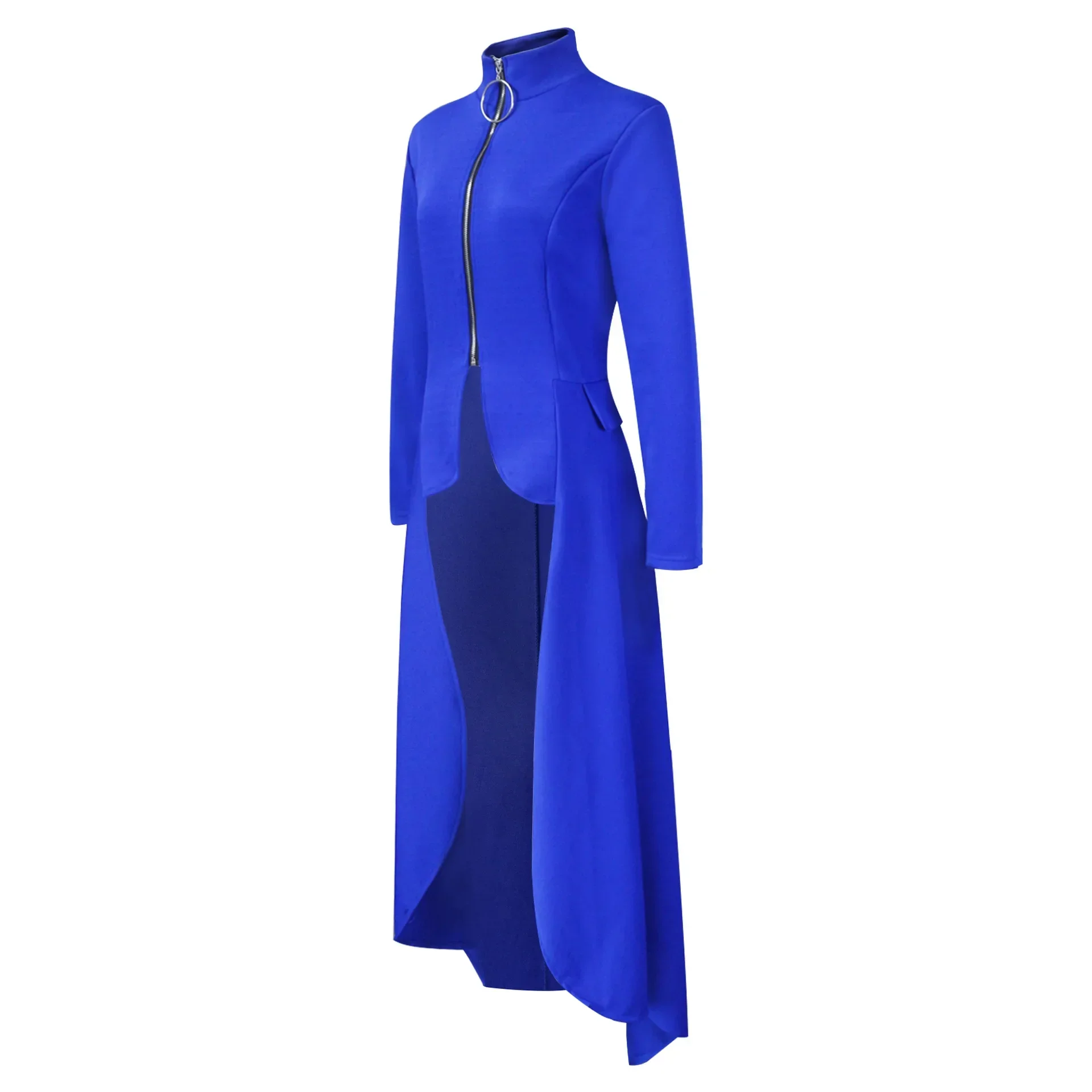Manteau Vampire Femme - Long Gothique Asymétrique - Image 35